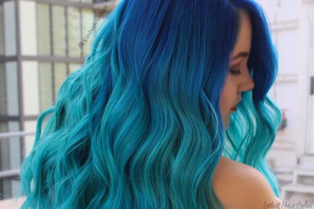 Aqua Blue Ombre Hair Colour Freedom Review