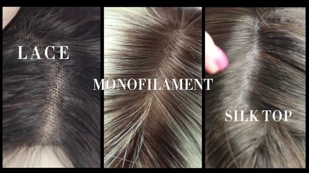 Difference between lace monofilament and silk top wigs and hairpieces 