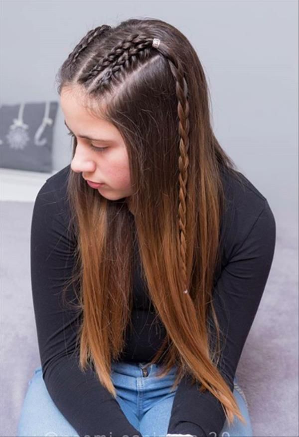 Cute and Easy Hairstyle for Primary School and Middle School Girls