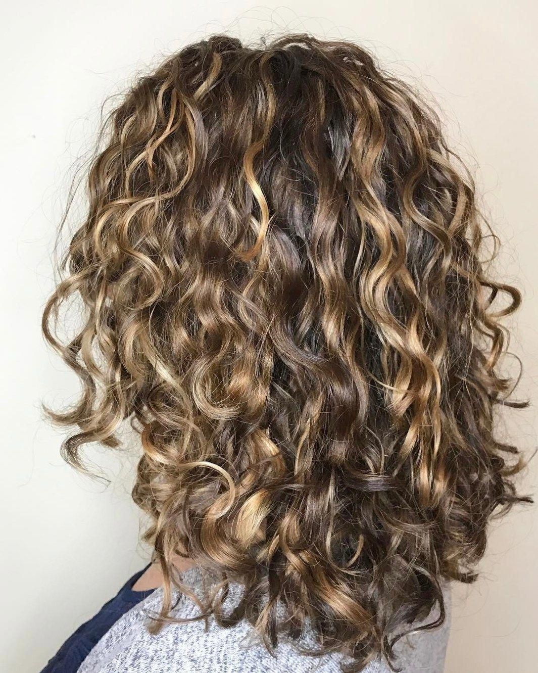 Black Curly Hair With Blonde Highlights